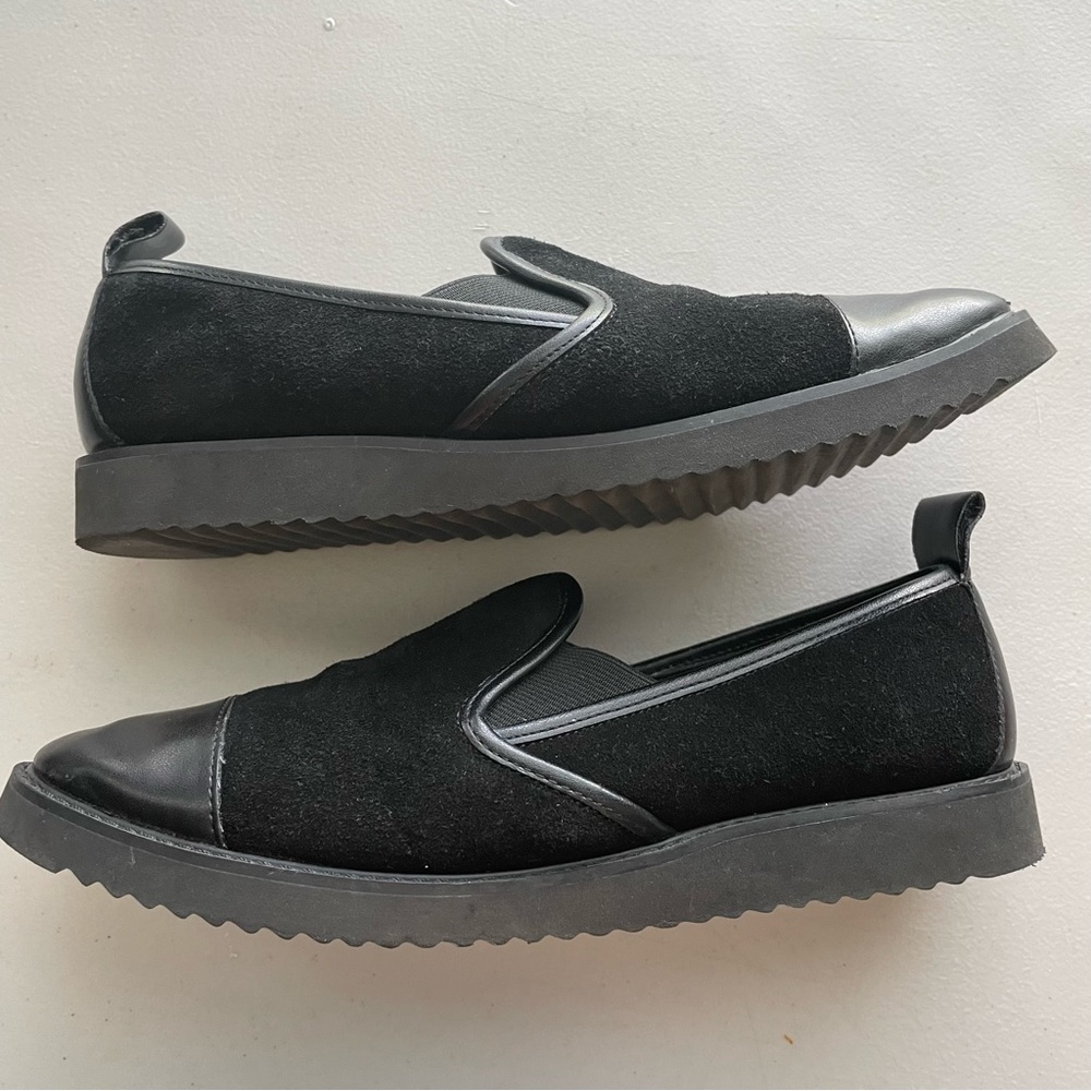 KARL LAGERFELD Cler8 Suede Leather Slip-On Loafers Women’s Size 6.5 - Picture 2 of 9